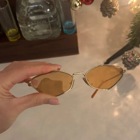 Miu Miu Gold Sunglasses - Picture 1 of 6
